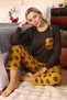 Fashion Line Women Long Sleeve Combed Cotton Pajamas Suit 4192 - 2