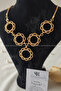 4 Quarter 1 Half Chain Necklace, Quarter Gold Necklace, Five-In-One Necklace |   Flower Model - 3