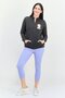 Women Regular Fit Long Sleeves Outdoor Sweatshirt, Charcoal Black - 2
