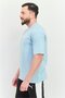Men Sportswear Fit Short Sleeve Training T-Shirt, Sky Blue - 2