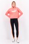 Women Sportswear Fit Long Sleeve Outdoor Sweatshirt, Pink - 4