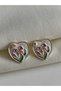 Vintage Pearl Pink Flower Detailed Women's Earrings - 5
