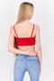 Women Square Neck Sleeveless Graphic Print Top, Red - 3