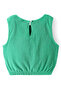 Primo Gino Woven Sleeveless Textured Solid Top & Shorts Co-ord Set - Green - 4