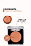 Matte Finish Compact Blush (Pink-Brown) - Blush-On - 107 Peachy Brown - 8682536051774 - 5
