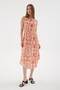 Patterned Viscose Dress Ecru - 3