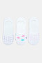Big Dots White and Pink - Set of 3 Ballerina Socks