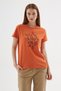 Printed 100% Cotton T-Shirt Orange - 3