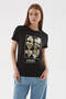 Printed 100% Cotton T-Shirt Black - 3