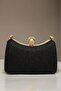 Women's Tulle Bow Detailed Evening Dress Bag with Stones - 3
