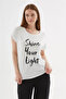 White Printed Blouse - 3