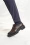 Romeo Model Genuine Leather Handmade Men's Brown Casual Shoes - 6