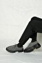 Men's Gray Thick Sole Genuine Leather Casual Shoes - Alviso Longo Model - 7