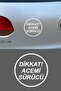 Attention Novice Driver Car Sticker 12x12cm