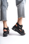 Natalia Laurent Black Women's Daily Orthopedic Sole Comfortable Ergonomic Lightweight Velcro Adjustable Buckle Sandals - 2