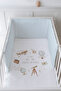 Baby Bedside Protector and Printed Sheet Sleeping Set - Royal Series - Adventure Baby