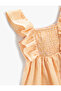 Dress Midi Ruffled Checked Gipe Detailed - 3