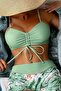Drawstring Adjustable Bikini Top - 2
