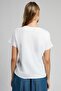 Grow Women's 100% Cotton O-Neck T-Shirt White - 2