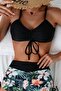 Drawstring Adjustable Bikini Top - 2