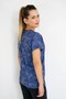 Unisex Navy Blue Patterned Nurse Doctor Hospital Cook Jersey Top - 3