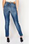 Women Regular Fit Washed Stretchable Denim Jeans, Blue - 3