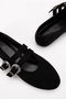 Black Suede Top Quality New Season Ballerinas - 4