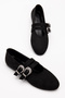 Black Suede Top Quality New Season Ballerinas