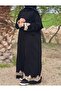 فستان أسود مزين بالذهب - 2