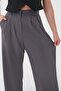 Women's Anthracite High Waist Palazzo Trousers