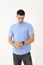 Short Sleeve Judge Collar100% Cotton Linen Texture Slim Fit Shirt - 4