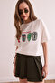 White Women's Aztec Figured Spain Meticulous 2 Thread T-Shirt Tsh- 19000876 - 3