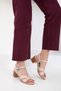 Beige Genuine Leather Women's Classic Heeled Shoes 20517 - 4