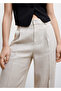 Straight Cut Linen Trousers - 3