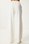 Women's Ecru Wide Leg Modal Sweatpants Ub00361 - 6