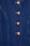 More Sustainable Koyu Mavi Gold Düğmeli Dikiş Detaylı Denim Yelek TWOSS25YE00001 - 7