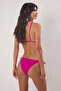 Fuchsia Brazilian Low Waist Bikini Bottom Tbess23Ba00052 - 3
