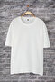 Ekru Oversize/Geniş Kesim Sırt Aslan Baskılı %100 Pamuk T-Shirt TMNSS25TS00117 - 5