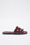 Claret Red Single Band Daily Women's Slippers Takss24Te00010 - 3