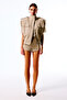 Glare High Waist Mini Shorts (Mink) - 4