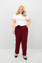 Women's Plus Size Rose Belt Detailed High Waist Pants 6327-25 - 2