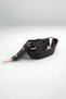Black Color Medium Size Lacoste Leather Casual 5 Compartment Crossbody Women's Shoulder Bag - 4