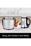 3-liter stainless steel electric meat and vegetable grinder with two heavy-duty speed levels, 1200 watts - 5