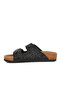 Black Stone Embroidered Lightweight Women's Slippers Pc-7552 Z - 2