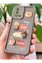 Oppo A74 Case Designed Patterned Camera Protection Teddy Bear Brown Colored Soft Silicone Case - 4