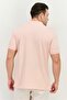 Men Regular Fit Solid Short Sleeves Polo Shirt, Light Pink - 3