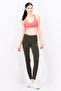 Women Tight Fit Training Tights, Dark Olive - 4