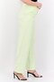 Women Regular Fit High Waist Corduroy Pants, Lime Green - 3