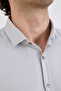 Slim Fit Light Gray Italian Collar Cotton Men's Shirt - 5