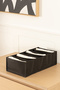 Set of 3 7 Compartments Black Cabinet Drawer Accordion Folding Socks Laundry Organizer Organizer - 6